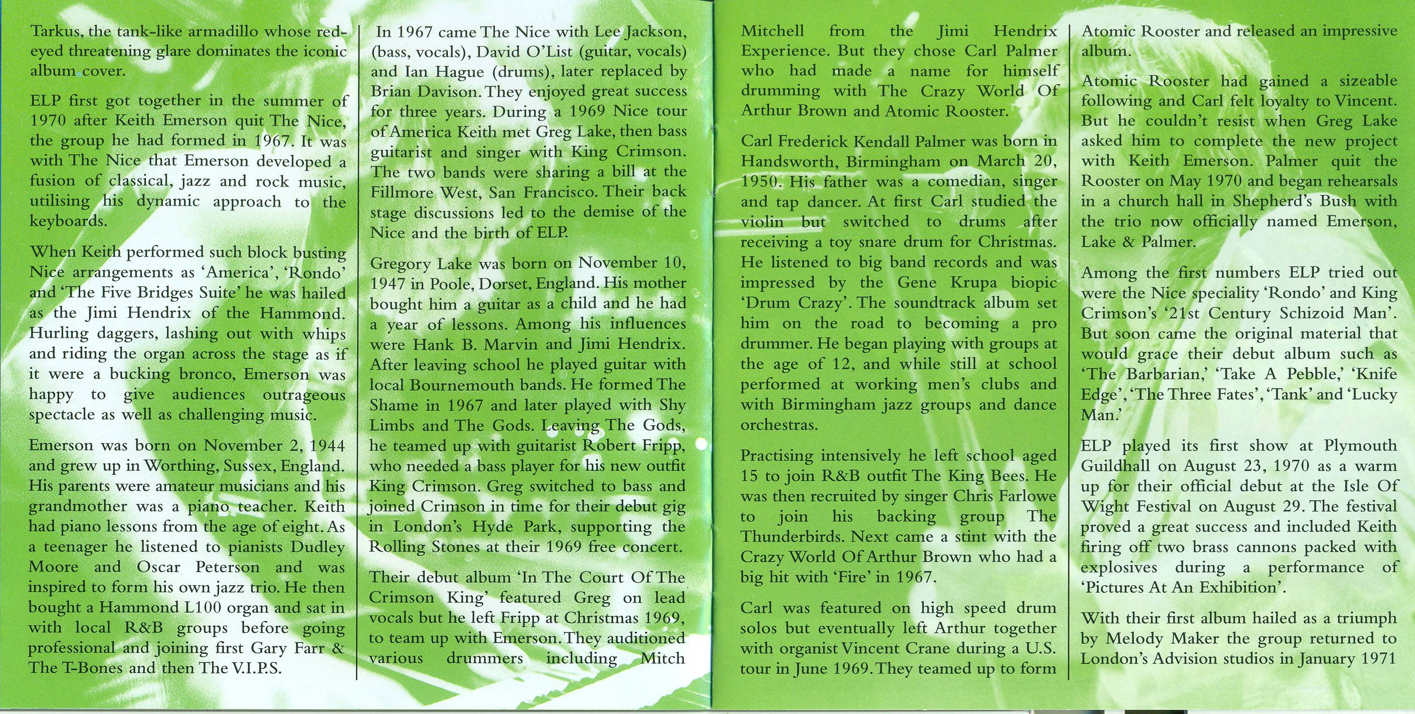 Emerson, Lake and Palmer Tarkus 2cd [Booklet04 d]